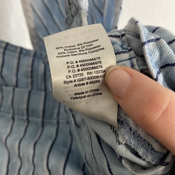 WILFRED free Beatriz romper blue stripe size XS - Picture 4 of 4